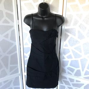 Spaghetti Strap Mini Dress with Bow Details